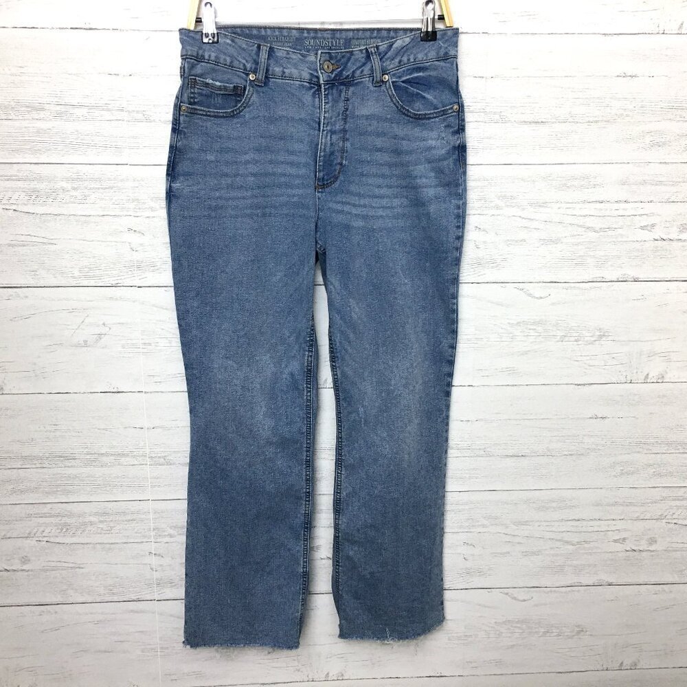 oundStyle Women's Jeans Kick Straight Ankle Comfort Stretch High Rise 6